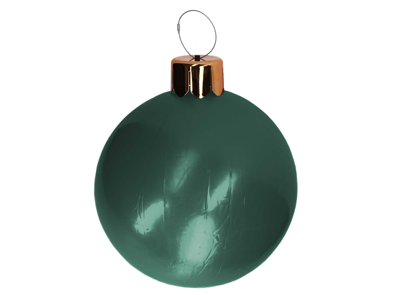 Palla natalizia gonfiabile verde 45cm opaca metallizzata - Vacchetti