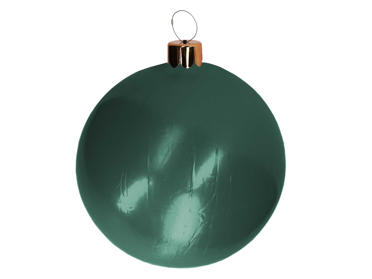 Palla natalizia gonfiabile verde 75cm opaca metallizzata - Vacchetti