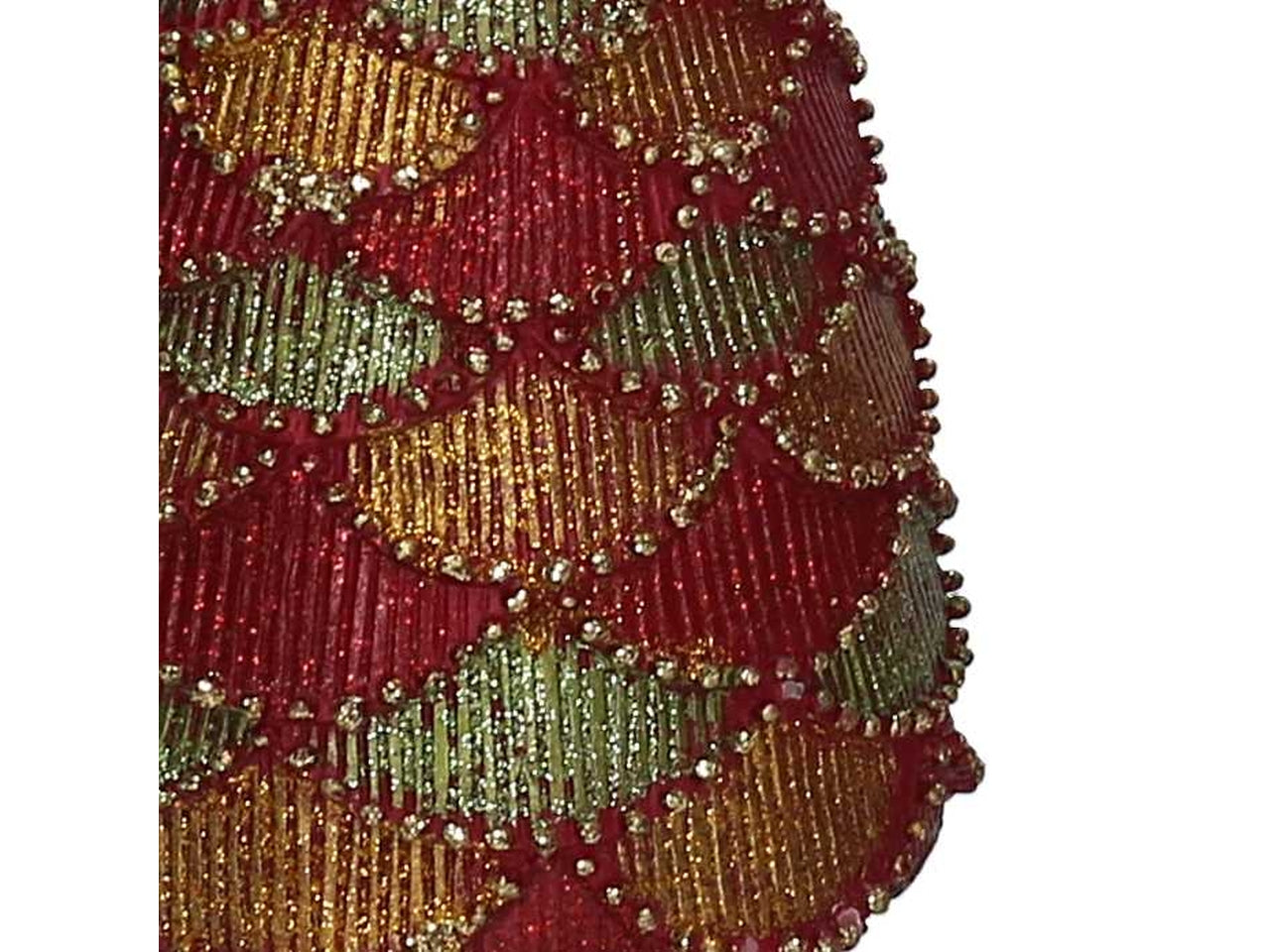 Albero in resina oro e rosso 43cm