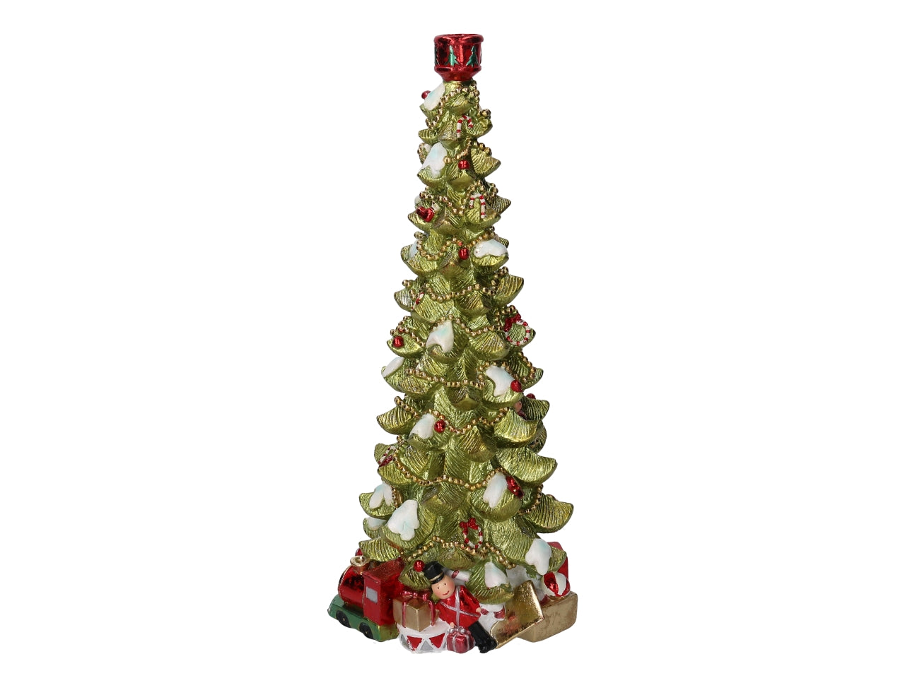 Albero in resina con regali 41cm