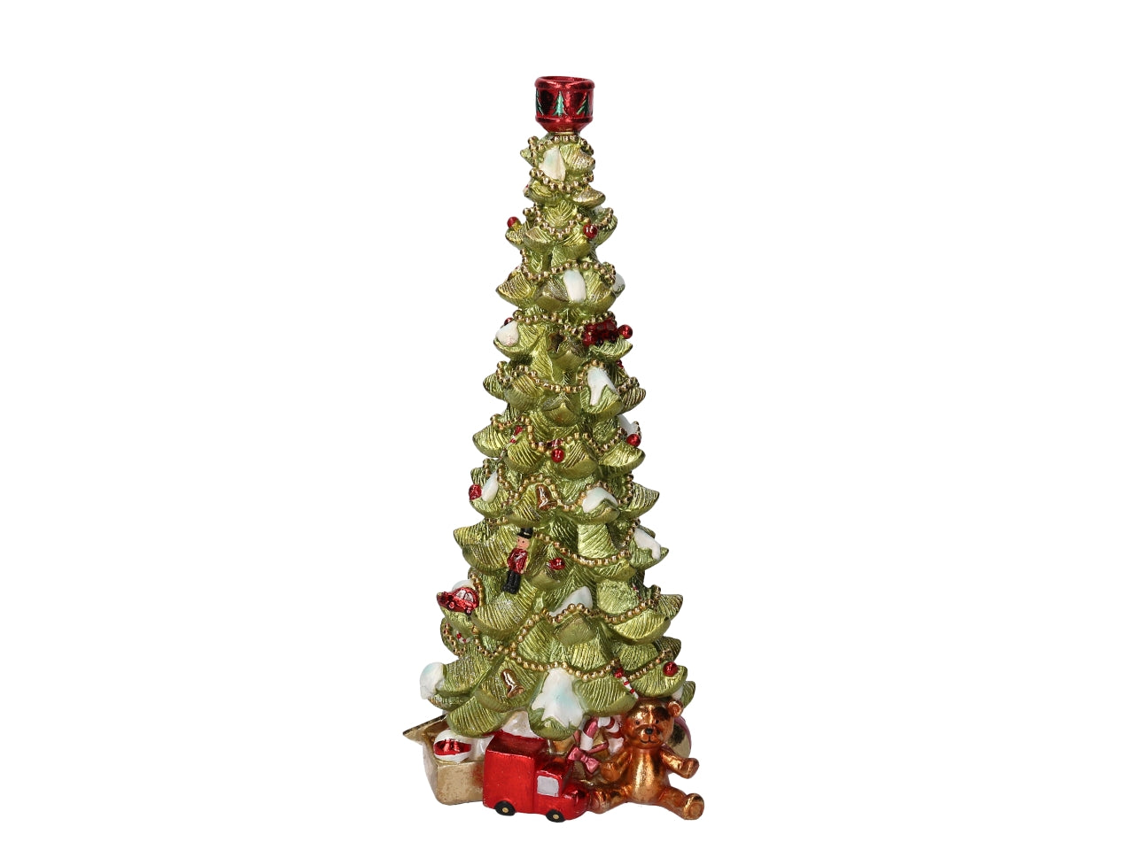 Albero in resina con regali 41cm