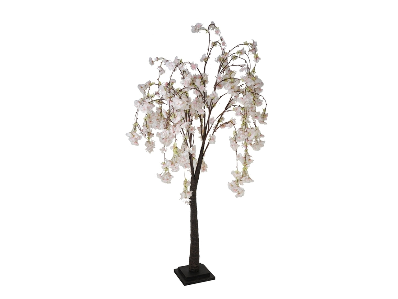 Albero di ciliegio bianco e rosa h.120cm in pvc