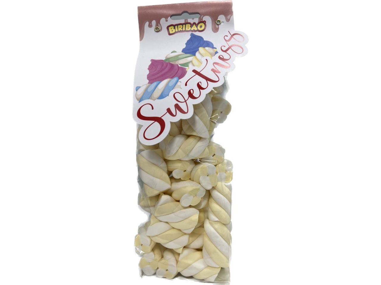 Marshmallow biribao estruso treccia bianco gialla 200gr