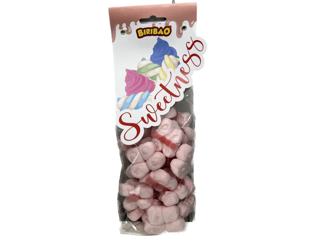 Marshmallow biribao farfalla rosa 200gr