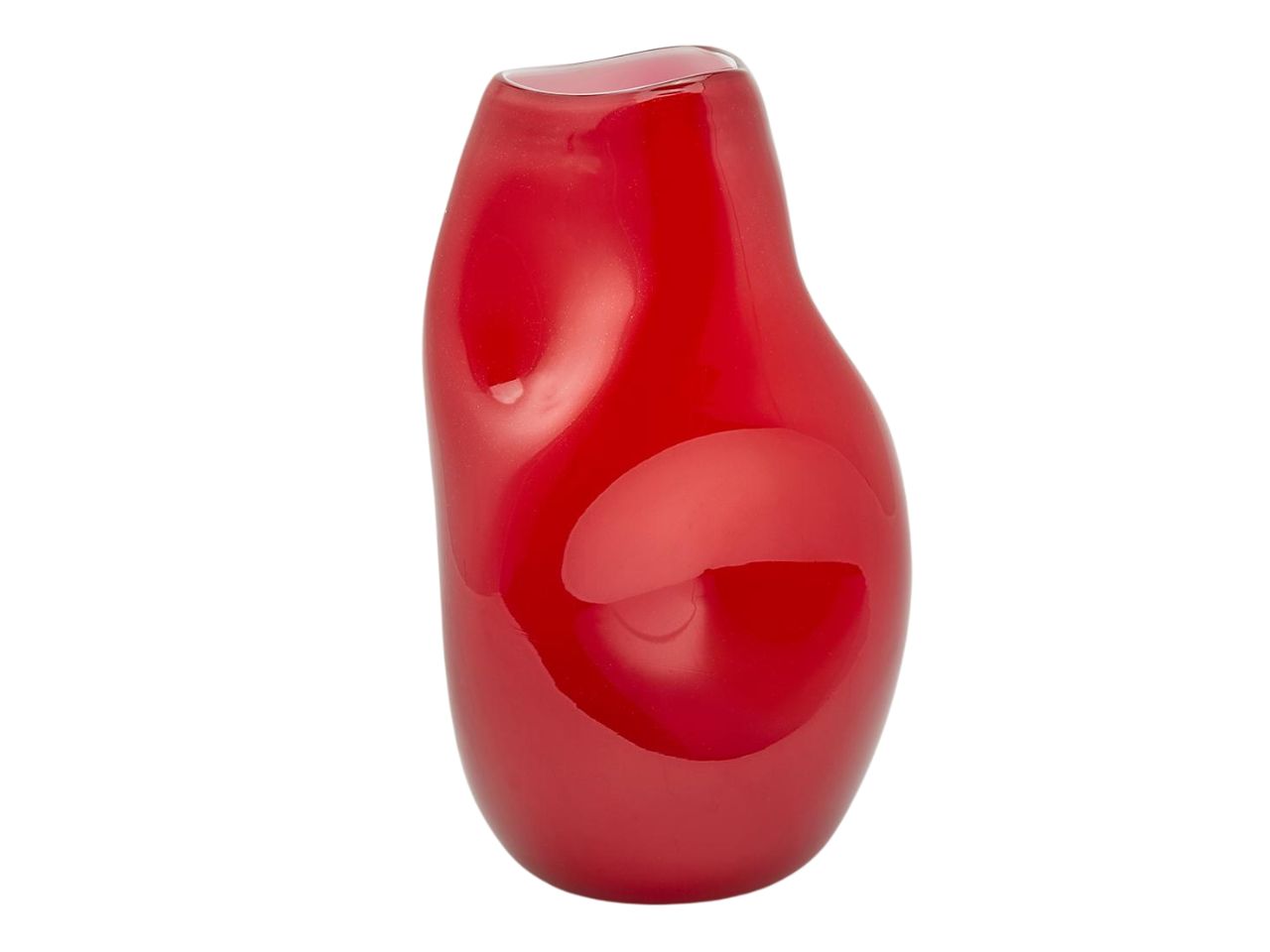 Vaso rosso h.29xd.18cm