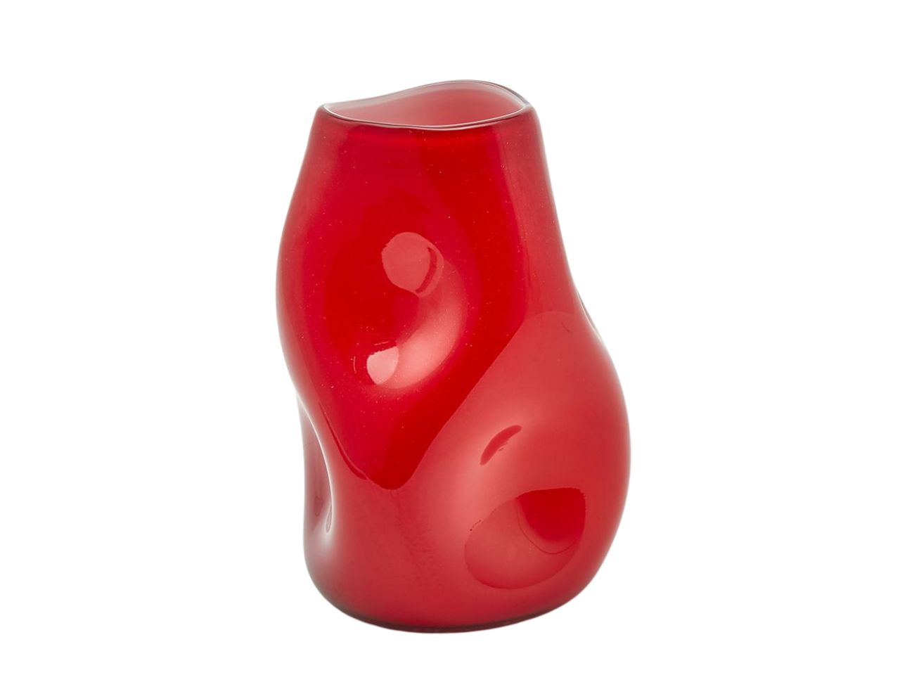 Vaso rosso h.23xd.15cm