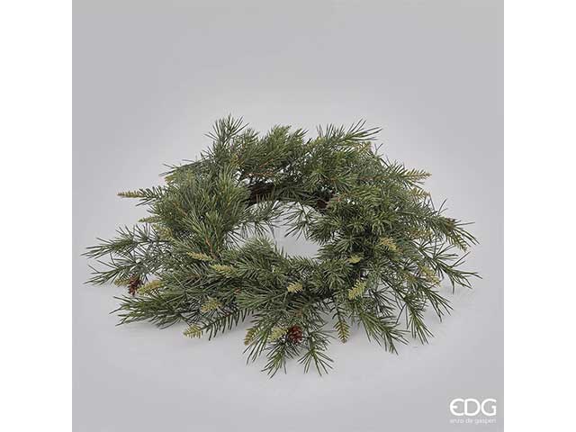 Corona pino con pigne d53cm 677800,70