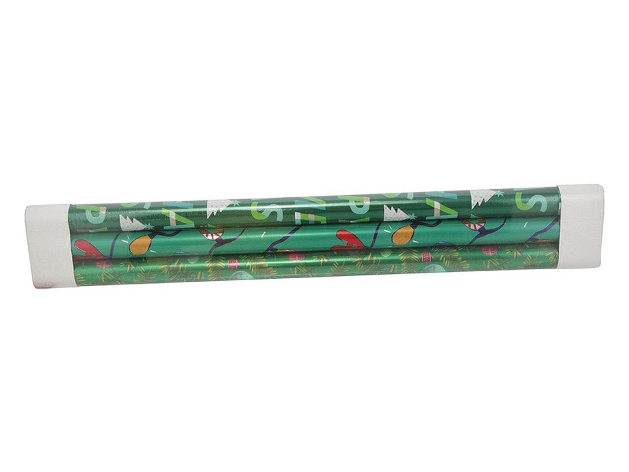 Rotoli metal 70x200cm decorati set da 3 rotoli - verde