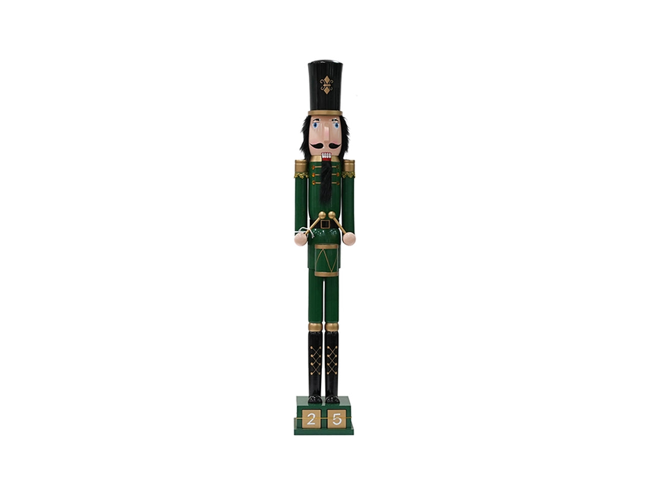 Schiaccianoci h.106cm verde/oro