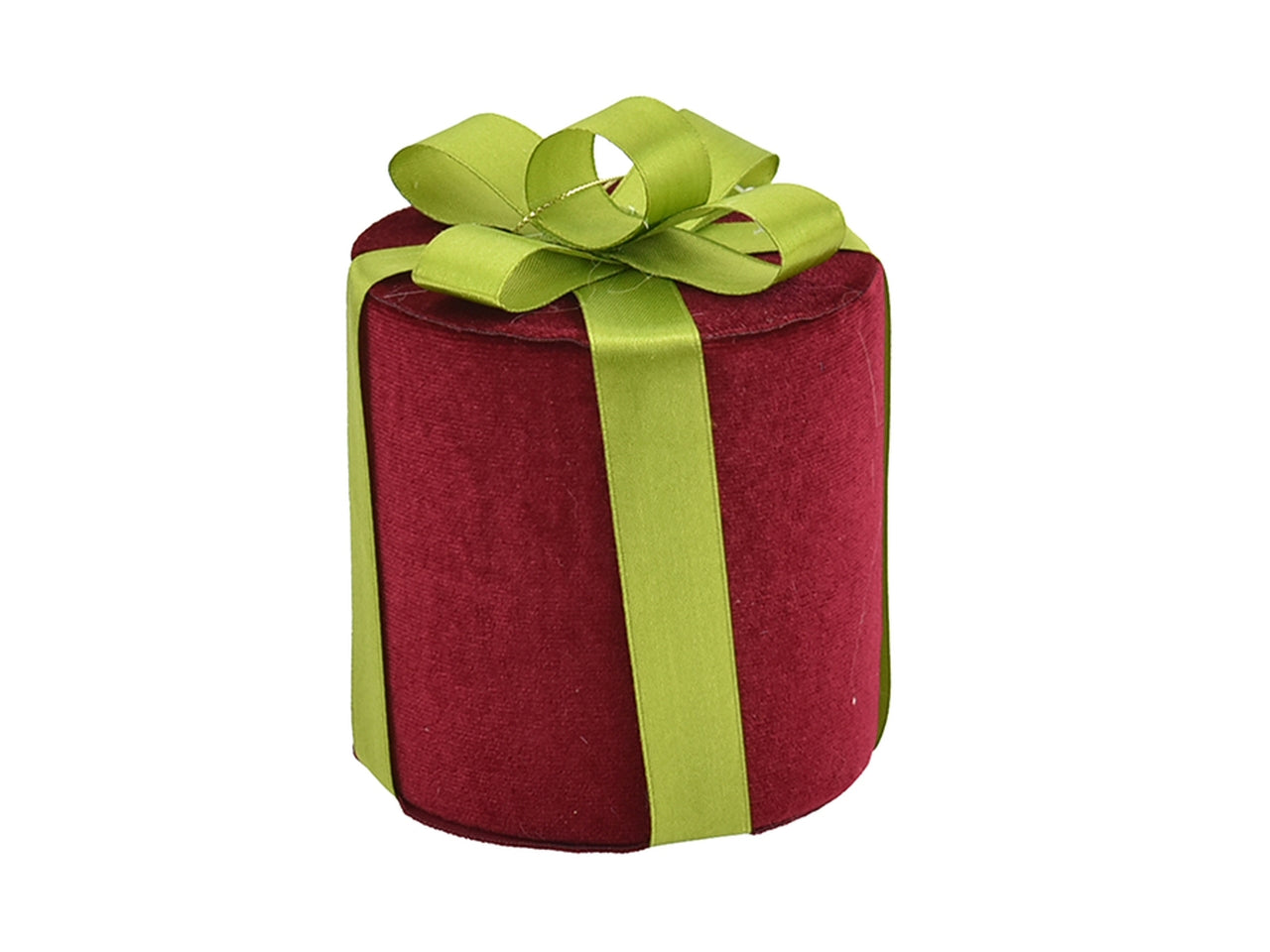 Appendino pacco regalo 10x10cm verde/bordeaux