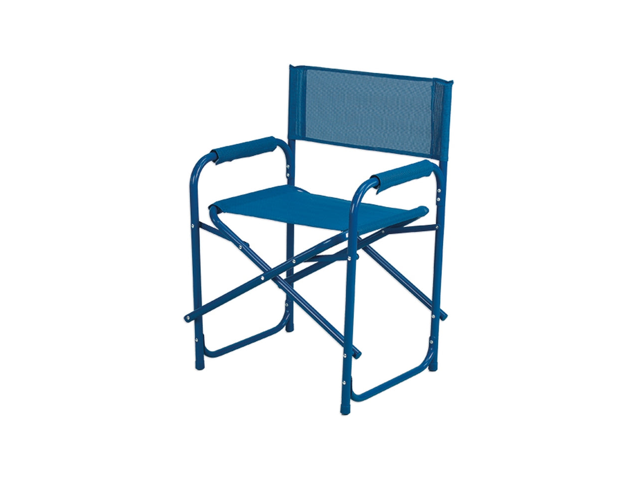 Sedia regista acciaio/txt 22mm 56x48x78cm blu