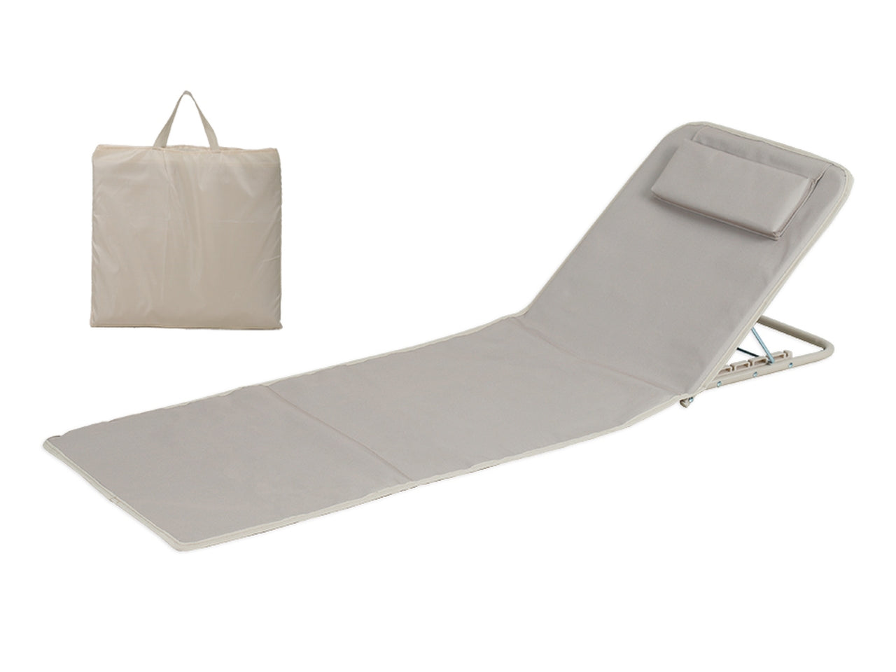 Lettino beach mat 145x47x41cm oxford sabbia