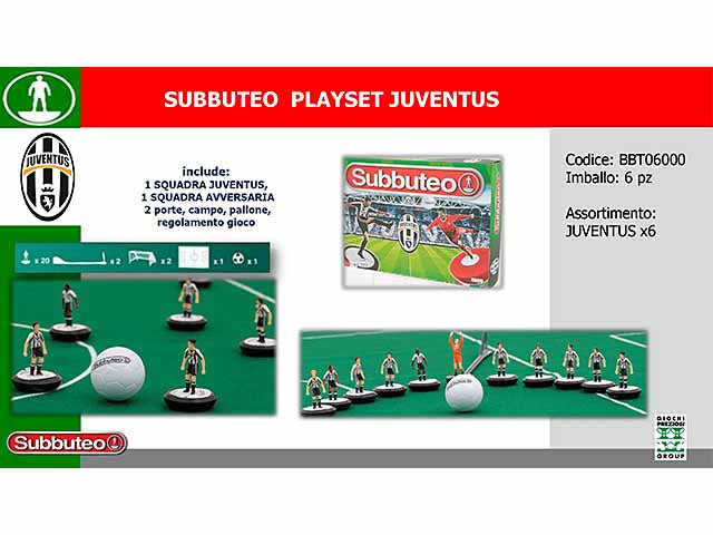 Subbuteo juventus c/ 2 squadre bbt06000 $