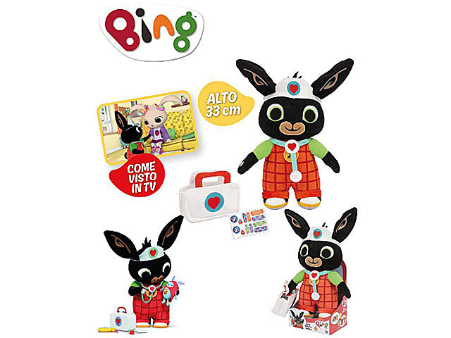 Bing peluche dottore c/accessori 33cm bng37000