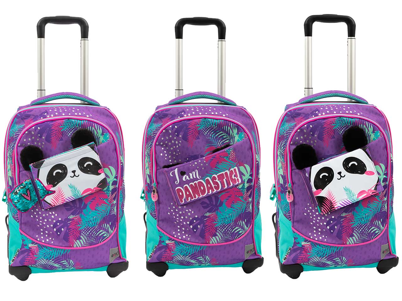 Gopop 23 trolley con 2 ruote pandastic