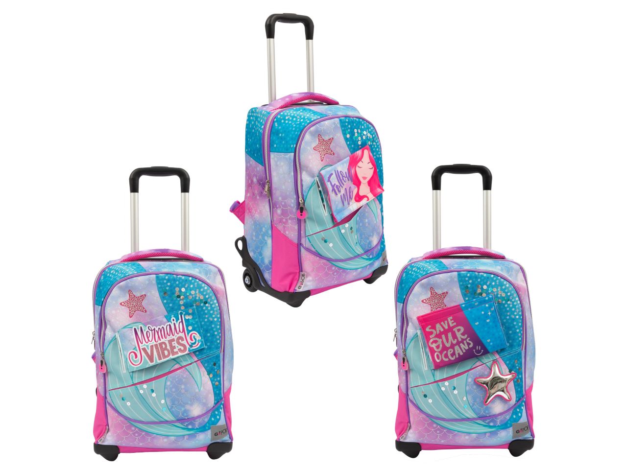 Gopop 23 trolley con 2 ruote mermaid