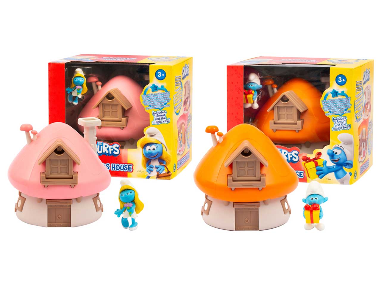 Puffi playset casa con chiave