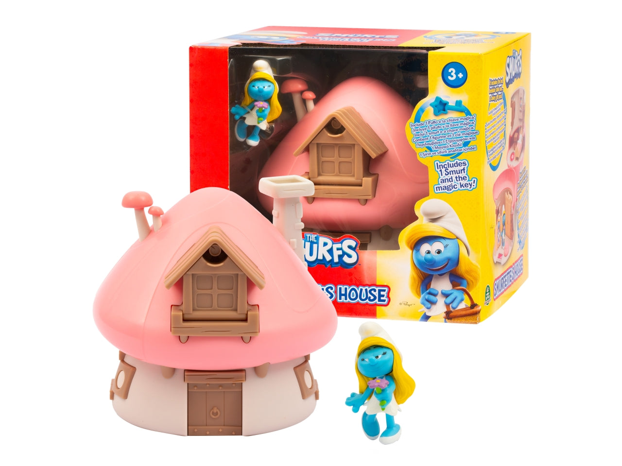 Puffi playset casa con chiave