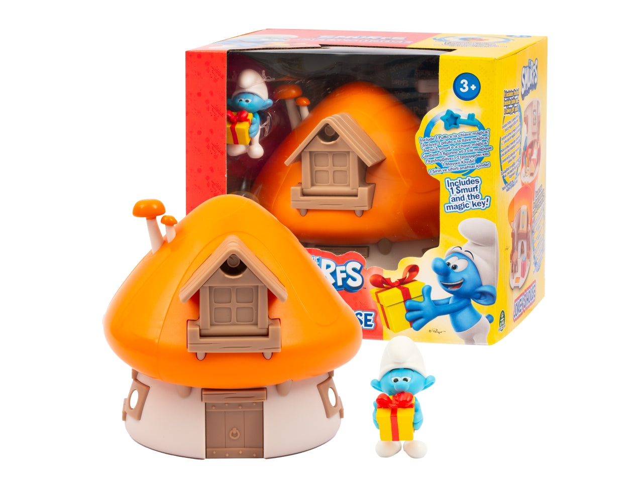 Puffi playset casa con chiave