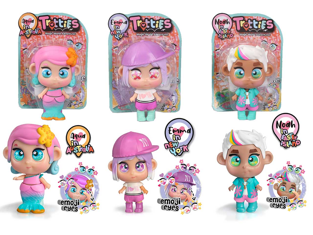 Mini trotties emoji eyes - disponibile 3 assortimenti