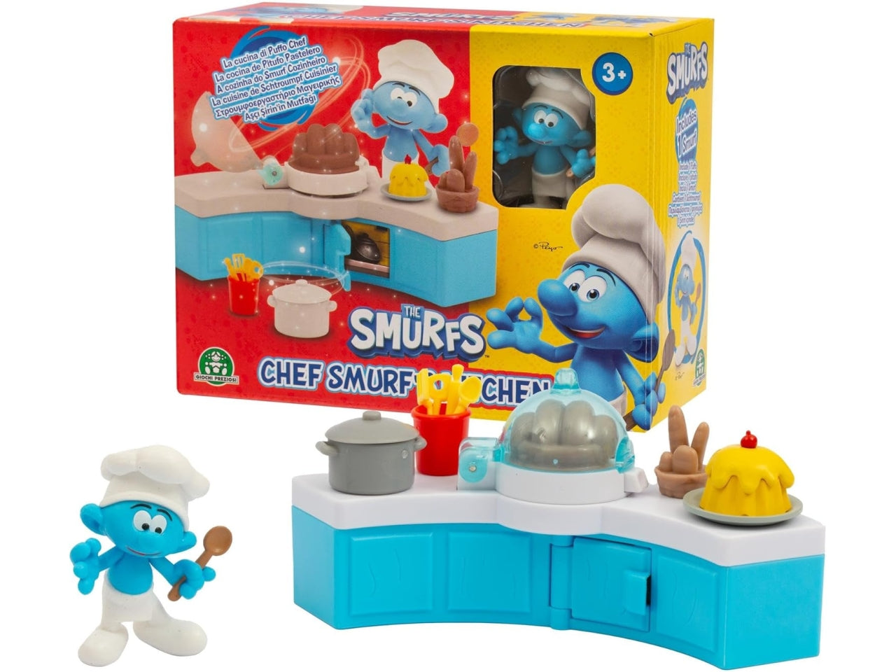 Puffi mini playset chef