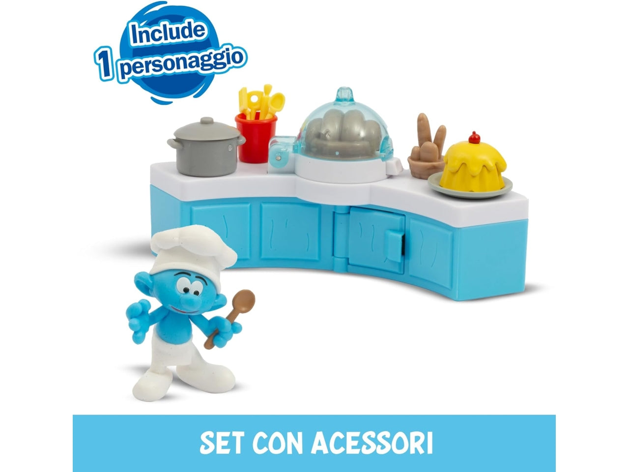 Puffi mini playset chef