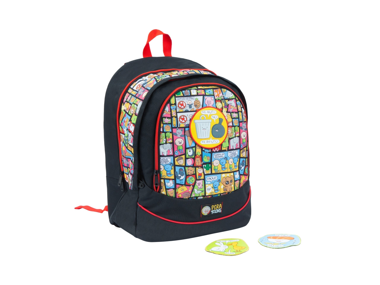 Pera toons 24 zaino round xl, multicolor, Made in Italy - Giochi Preziosi