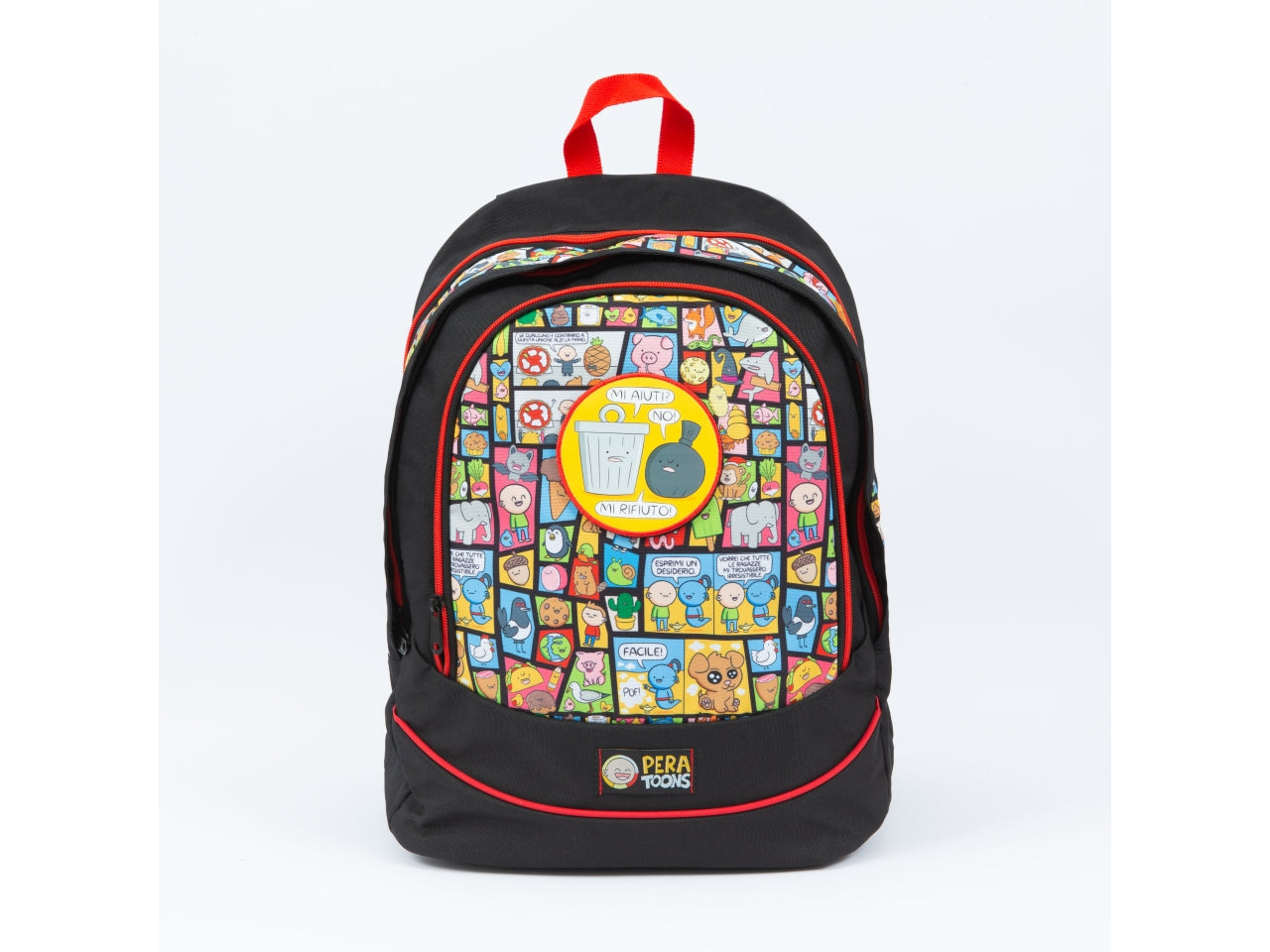 Pera toons 24 zaino round xl, multicolor, Made in Italy - Giochi Preziosi
