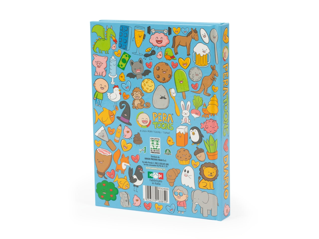 Diario Scuola 2024/2025 Pera Toons, Interni con Battute e Stickers Originali Pera Toons, Agenda Rigida 10 Mesi Non Datata con Segnalibro, Diario Elementari e Medie 24/25 - Giochi Preziosi