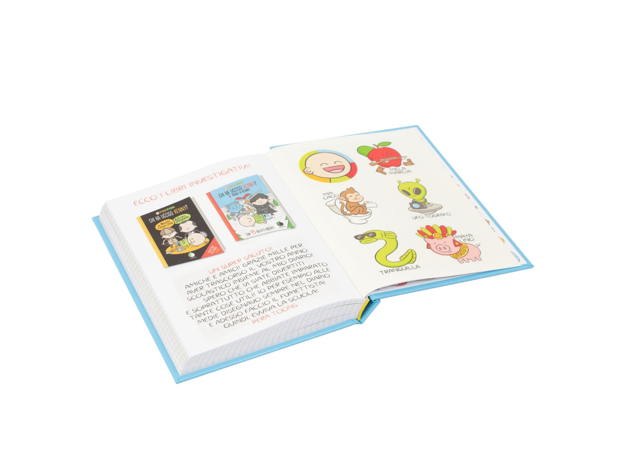 Diario Scuola 2024/2025 Pera Toons, Interni con Battute e Stickers Originali Pera Toons, Agenda Rigida 10 Mesi Non Datata con Segnalibro, Diario Elementari e Medie 24/25 - Giochi Preziosi