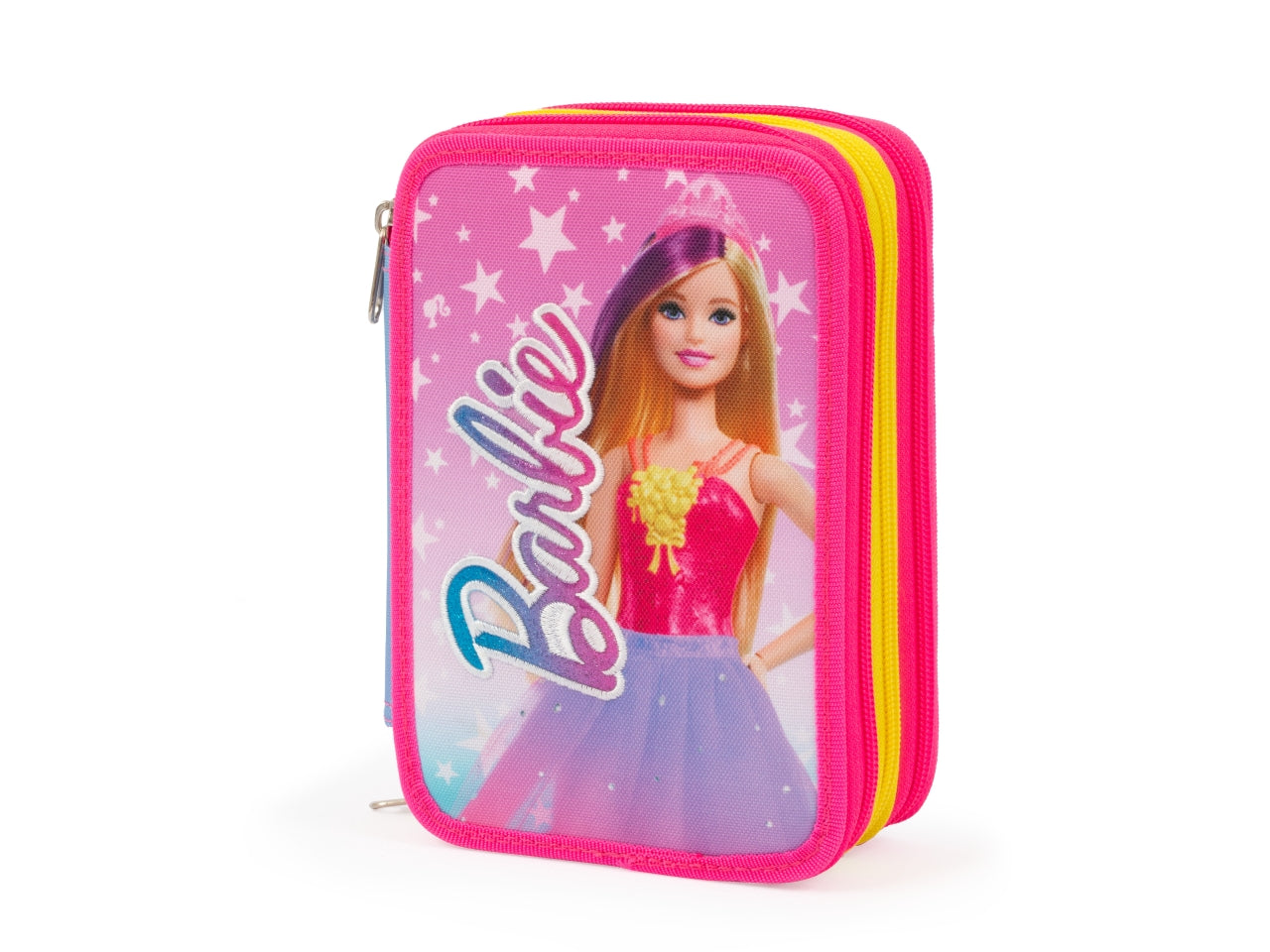 Astuccio Triplo Barbie, Scuola Ufficiale di Barbie, Completo Di Set Cancelleria, 3 Scomparti Per Bambine e Ragazze, Per Scuole Elementari e Medie - Giochi Preziosi