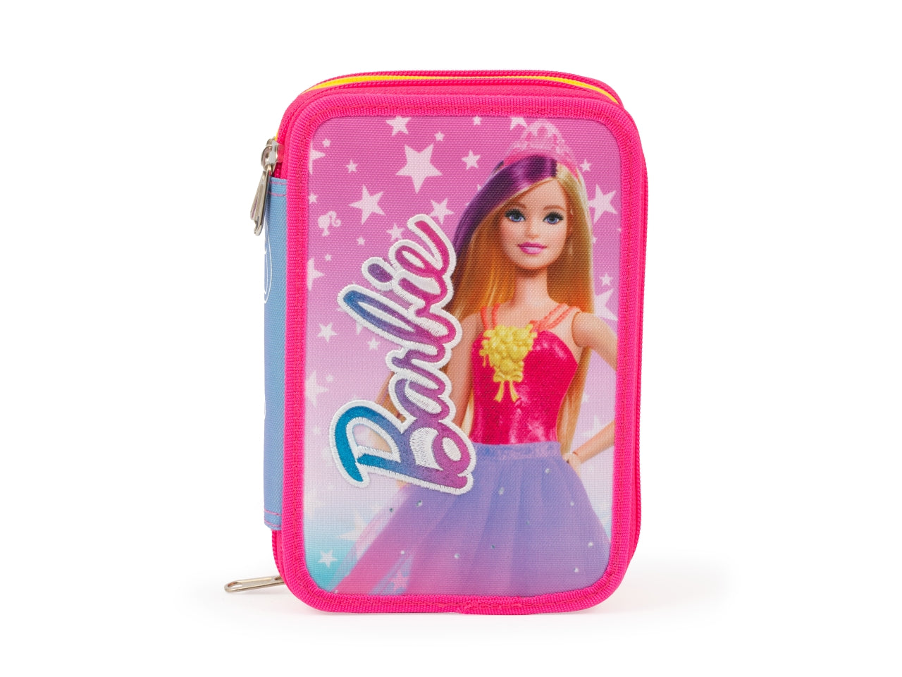 Astuccio Triplo Barbie, Scuola Ufficiale di Barbie, Completo Di Set Cancelleria, 3 Scomparti Per Bambine e Ragazze, Per Scuole Elementari e Medie - Giochi Preziosi