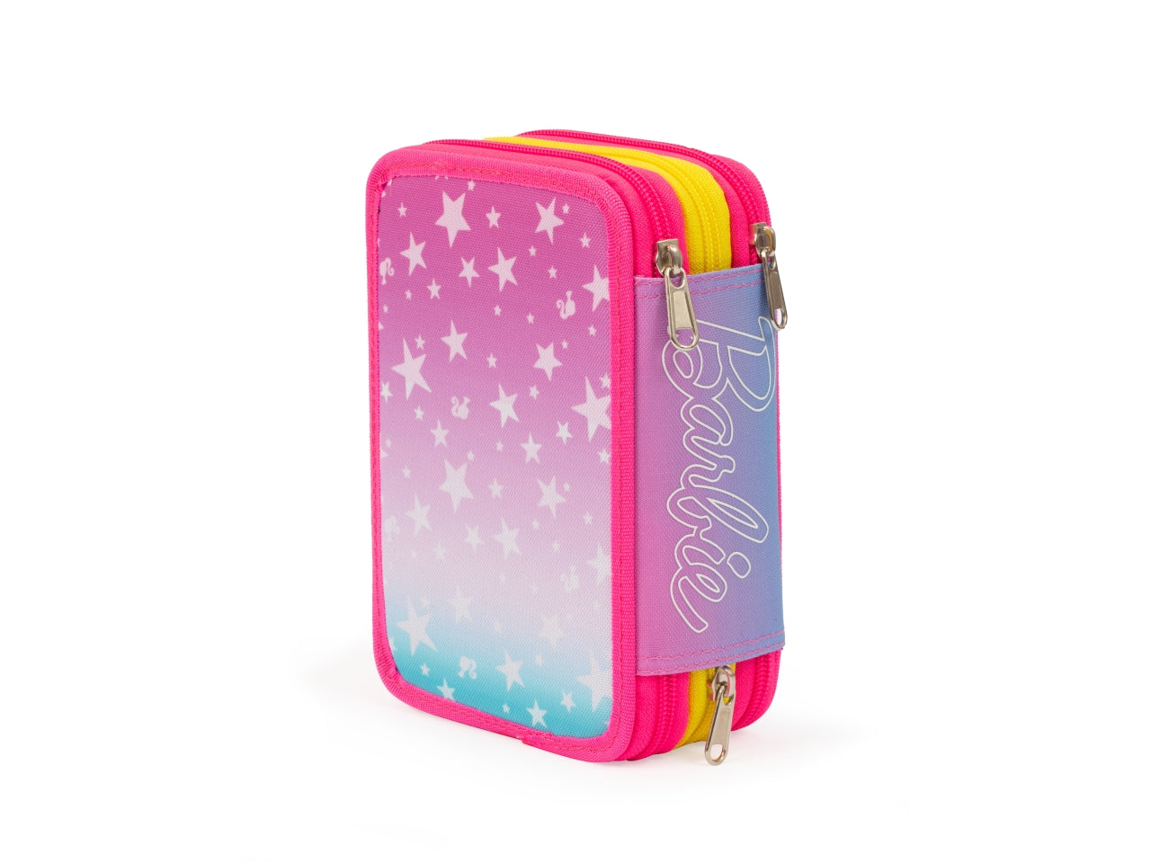 Astuccio Triplo Barbie, Scuola Ufficiale di Barbie, Completo Di Set Cancelleria, 3 Scomparti Per Bambine e Ragazze, Per Scuole Elementari e Medie - Giochi Preziosi
