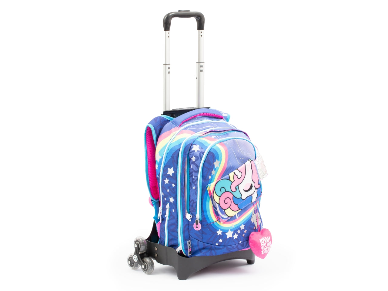 Zaino trolley unicorno Gopop 24, multicolor, Made in Italy - Giochi Preziosi
