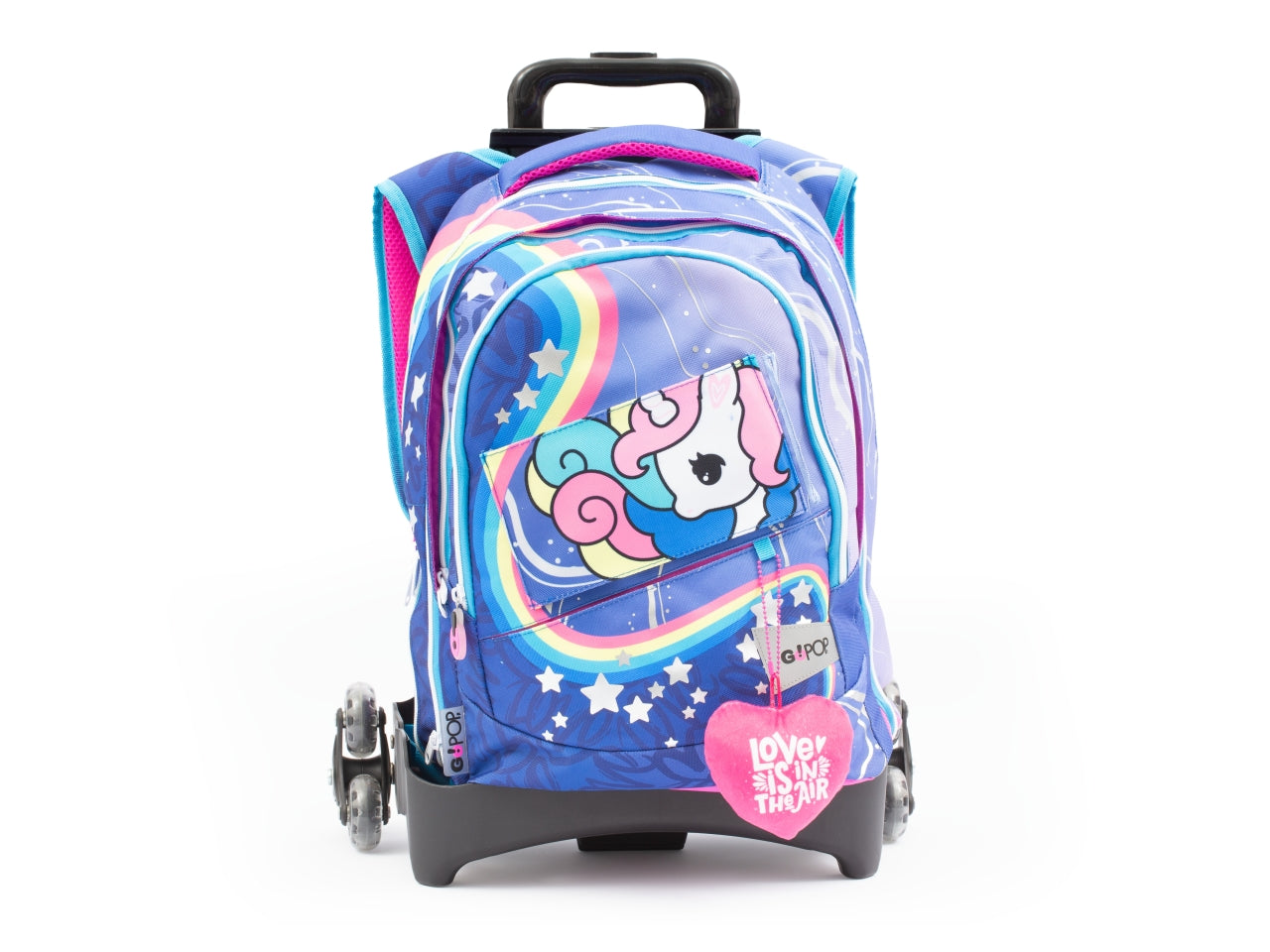 Zaino trolley unicorno Gopop 24, multicolor, Made in Italy - Giochi Preziosi