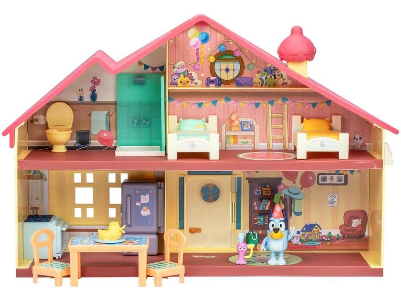 Bluey casa birthday - La nuova casa celebration di Bluey con 11 accessori differenti - Giochi Preziosi