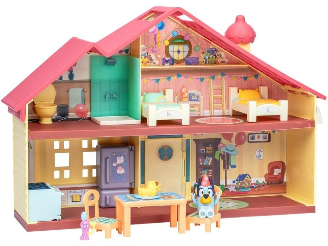 Bluey casa birthday - La nuova casa celebration di Bluey con 11 accessori differenti - Giochi Preziosi