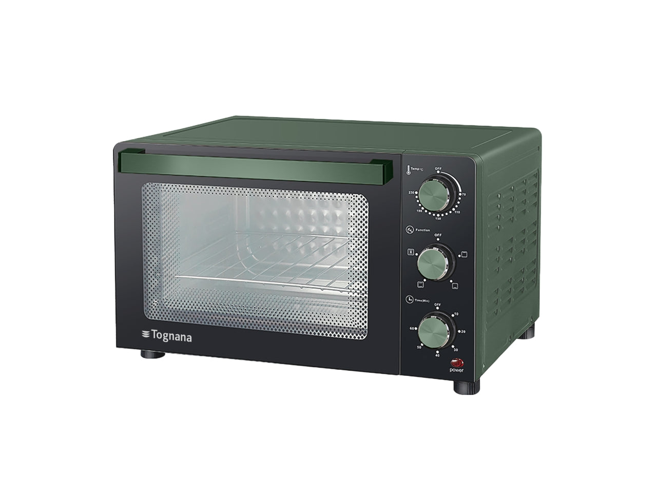 Tognana linea iridea forno elettrico ventilato 35 litri 1500w colore verde