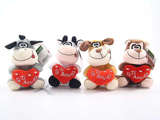Peluche c/cuore 15cm 11210002