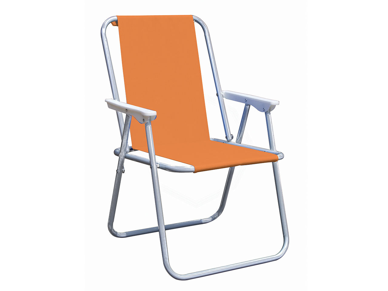 Sedia pic-nic 57x53xh.75cm tubo in acciaio d.19mm fodera in poliestere 4 blu - 1 arancio - 1 verde $
