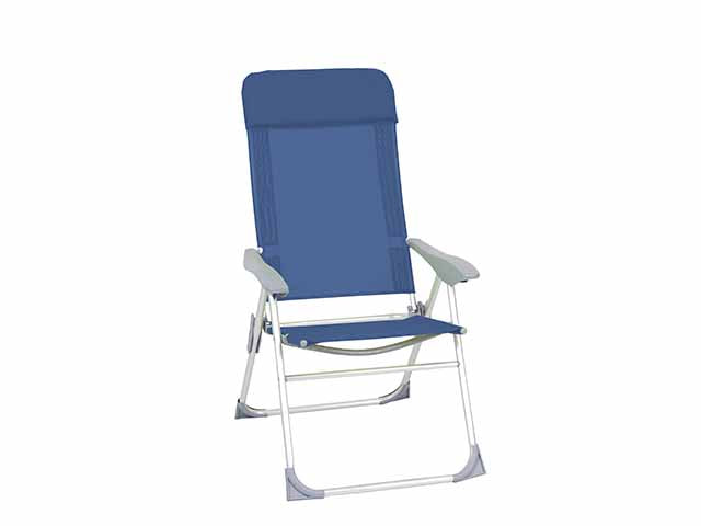 Sedia da mare relax blu 61x62x113cm