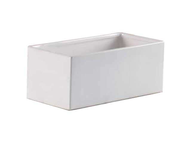 Vaschetta rett.bianca 25x12xh.10 78010a