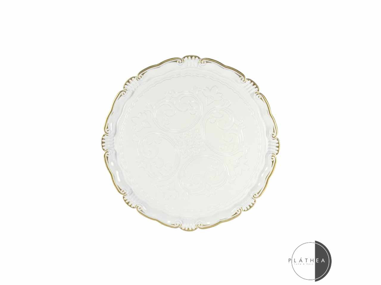 Sottopiatto bianco d.33cm in pvc