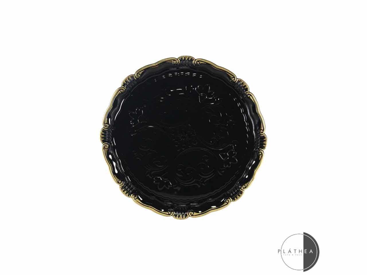 Sottopiatto nero d.33cm in pvc