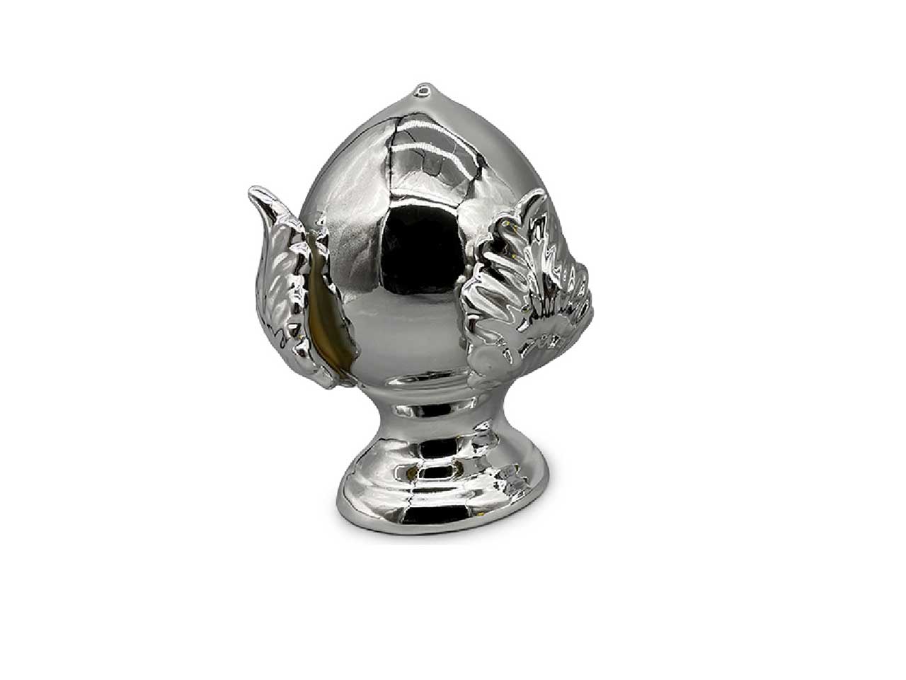 Pumo chiuso medio 12cm argento pcl321