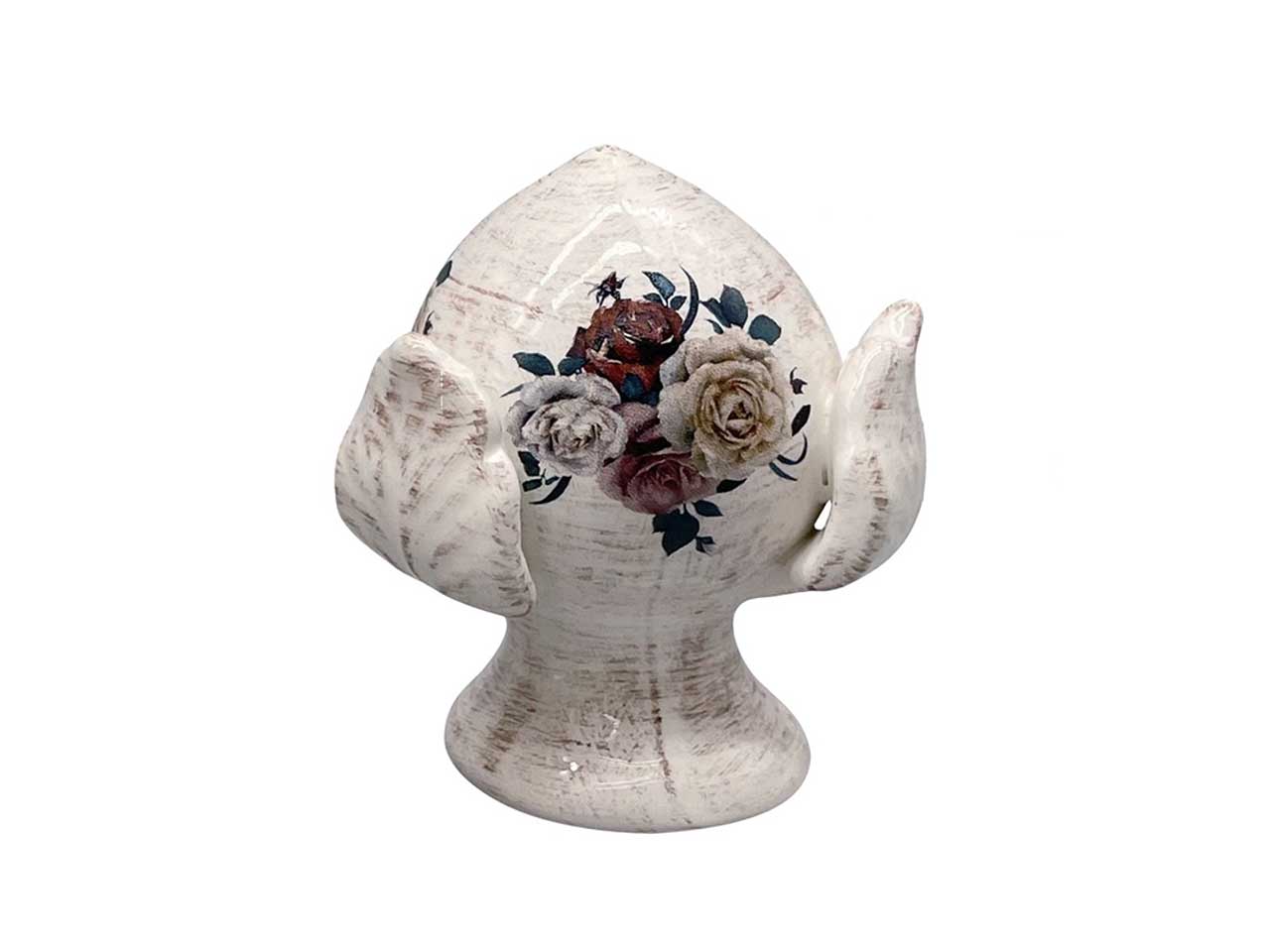 Pumo chiuso piccolo 9cm c/rose pcl345