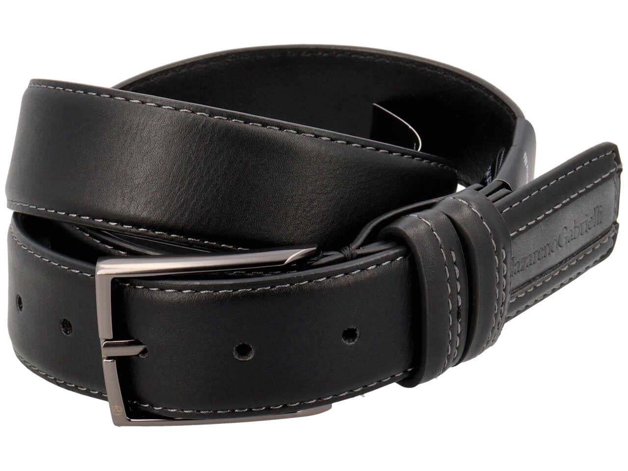 Cintura da uomo nazareno gabrielli in box colore nero
