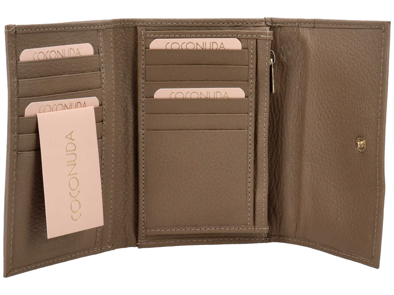 Portafoglio donna coconuda taupe