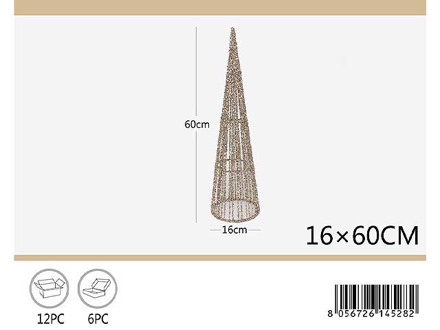 Albero glitter 16x60cm