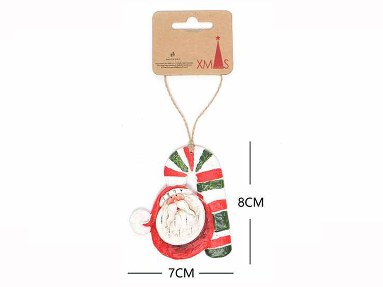 Babbo natale  in resina 8x7cm